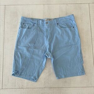 Tailor Vintage Sky Blue Men's Flat Front Shorts